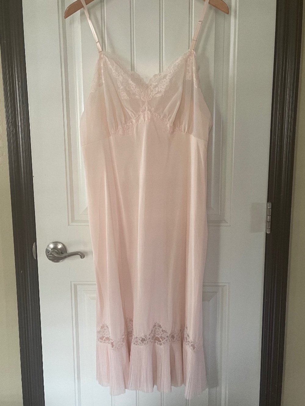 Vintage pale pink slip